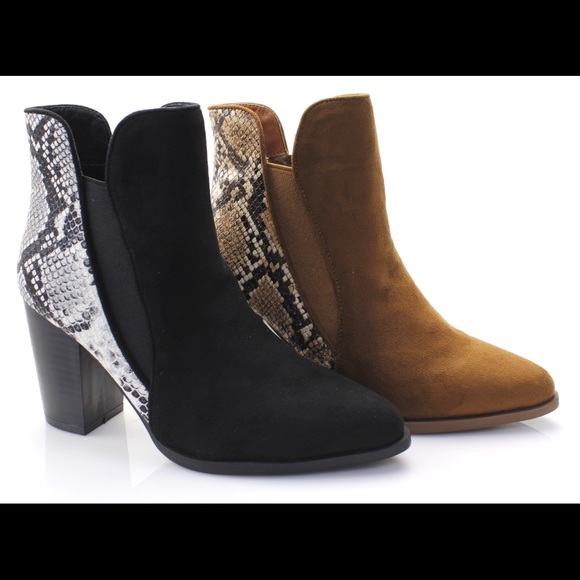 Snake Print Ankle Bootie - Picture 2 of 2